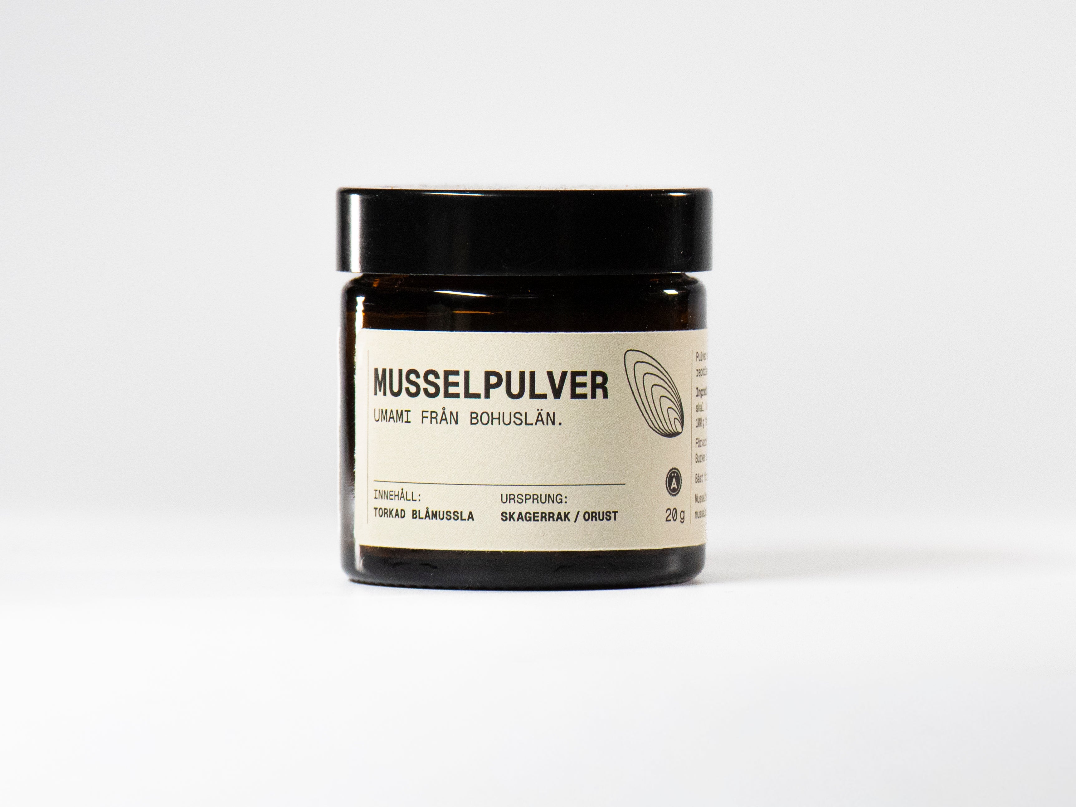 Musselpulver, SE glasburk 16-pack