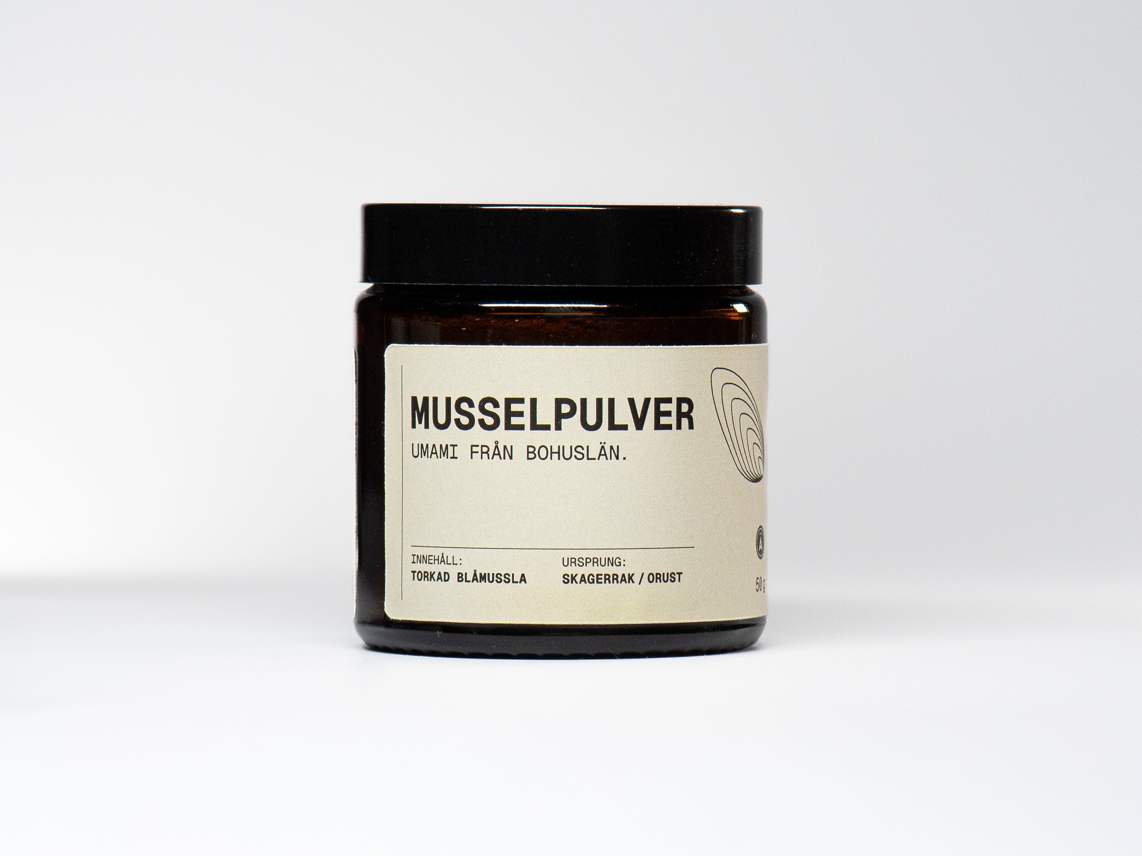 Musselpulver, SE glasburk 12-pack
