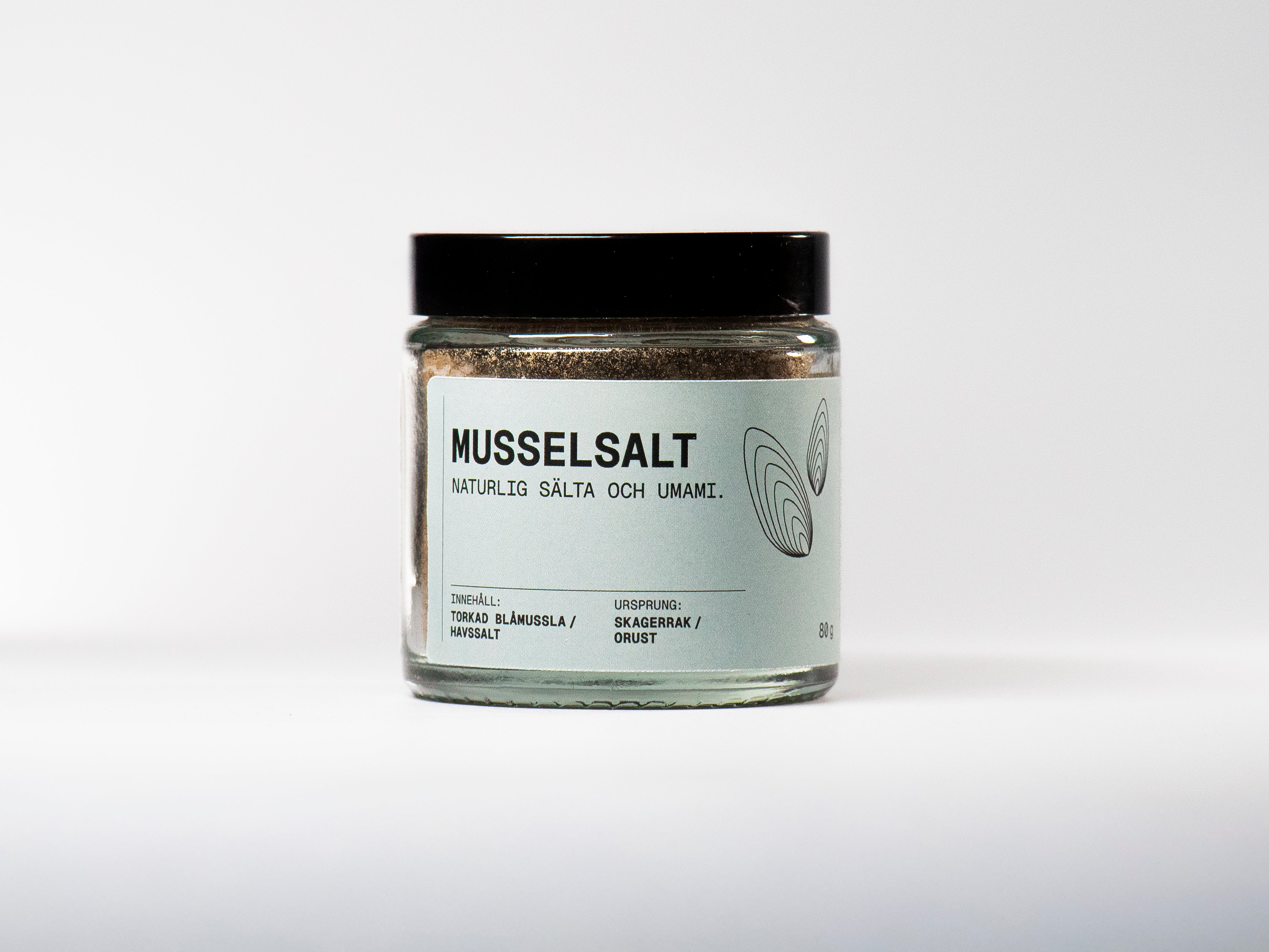 Musselsalt, SE glasburk 12-pack